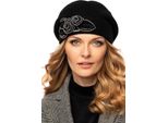 Berretto Da Donna Vivisence Berretto Invernale Caldo E Accogliente Copricapo Per L'inverno E L'autunno Caldo E Spesso, 100% Lana, Berretto Classico Da Donna, Eu, Nero, Taglia Unica