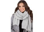 Sciarpa Invernale Da Donna Vivisence, Caldo E Accogliente Copricollo Per L'inverno E L'autunno, Calda Sciarpa Spessa, Classica Sciarpa Invernale Da Donna, Eu, Grigio Chiaro, Taglia Unica