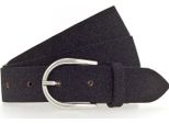 Vanzetti Pelle Cintura 30Mm Glitter Belt W75 Black Glitter Nero