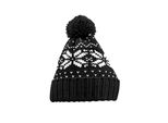 Beechfield - Berretto "Snowstar"" Per Uomo/Donna Unisex BC5269 (Taglia Unica) (Nero/Bianco)"