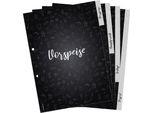 Pricaro Organizzatore Di Cartelle "Doodles Black"", A4, 4 Sezioni"