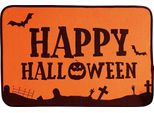 Zerbino Di Halloween Design Spaventoso Zucche Scheletri Lapidi Decorazione Streghe Wifi Personalizzazione Accessorio, Colore: Arancione
