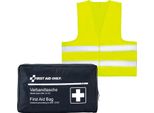 First Aid Only P-10038 First Aid Only Erste-Hilfe-Tasche Mit Warnweste Din 13167 Schwarz
