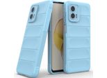 Custodia Per Motorola Moto G73 Custodia Protettiva In Silicone Tpu Morbido Antiurto Blu