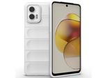 Custodia Per Motorola Moto G73 Custodia Protettiva In Silicone Tpu Morbido Antiurto Bianco