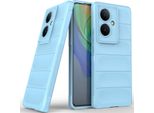 Custodia Per Vivo V29 Lite 5G / Vivo Y78+ Custodia Protettiva In Silicone Tpu Morbido Antiurto Blu