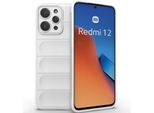 Custodia Per Xiaomi Redmi 12 4G Custodia Protettiva In Silicone Tpu Morbido Antiurto Bianco