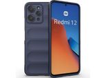 Custodia Per Xiaomi Redmi 12 4G Custodia Protettiva In Silicone Tpu Morbido Antiurto Blu Scuro