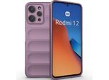 Custodia Per Xiaomi Redmi 12 4G Custodia Protettiva In Silicone Tpu Morbido Antiurto Viola