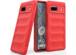Custodia Per Google Pixel 7A Custodia Protettiva In Silicone Tpu Morbido Antiurto Rosso