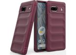 Custodia Per Google Pixel 7A Custodia Protettiva In Silicone Tpu Morbido Antiurto Borgogna