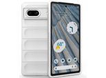 Custodia Per Google Pixel 7A Custodia Protettiva In Silicone Tpu Morbido Antiurto Bianco