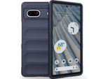 Custodia Per Google Pixel 7A Custodia Protettiva In Silicone Tpu Morbido Antiurto Blu Scuro