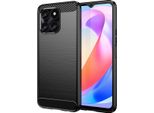 Custodia Per Honor X6A In Silicone Tpu Morbido, Fibra Di Carbonio, Custodia Protettiva Antiurto Nera