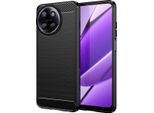 Custodia Per Realme 11 4G In Silicone Tpu Morbido, Fibra Di Carbonio, Custodia Protettiva Antiurto Nera