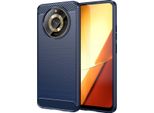 Custodia Per Realme 11 5G In Silicone Tpu Morbido, Fibra Di Carbonio, Custodia Protettiva Antiurto Blu