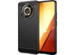 Custodia Per Realme 11 5G In Silicone Tpu Morbido, Fibra Di Carbonio, Custodia Protettiva Antiurto Nera