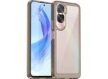 Custodia Per Honor 90 Lite Trasparente, Protettiva In Silicone Tpu Antiurto Grigio