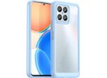Custodia Per Honor X6 /Honor X8A /Honor X8 5G Trasparente, Antiurto Tpu Silicone Custodia Protettiva Blu