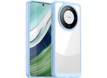 Custodia Per Huawei Mate 60 Trasparente, Protettiva In Silicone Tpu Antiurto Blu