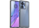 Custodia Per Motorola Edge 40 Trasparente, Antiurto In Silicone Tpu Protettivo Grigio