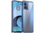 Custodia Per Motorola Moto G14 Trasparente, Antiurto Tpu Silicone Custodia Protettiva Trasparente
