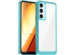 Custodia Per Samsung Galaxy S23 Fe Trasparente, Antiurto Custodia Protettiva In Silicone Tpu Azzurro