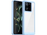 Custodia Per Xiaomi 13T / 13T Pro / Redmi K60 Ultra Trasparente, Antiurto Tpu Silicone Custodia Protettiva Blu