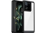Custodia Per Xiaomi 13T / 13T Pro / Redmi K60 Ultra Trasparente, Antiurto Tpu Silicone Custodia Protettiva Nero