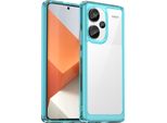 Custodia Per Xiaomi Redmi Note 13 Pro+ Trasparente, Antiurto Custodia Protettiva In Silicone Tpu Azzurro