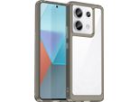 Custodia Per Xiaomi Redmi Note 13 Pro Trasparente, Antiurto Tpu Silicone Custodia Protettiva Grigio