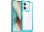 Custodia Per Xiaomi Redmi Note 13 Trasparente, Antiurto Custodia Protettiva In Silicone Tpu Azzurro