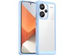Custodia Per Xiaomi Redmi Note 13 Pro+ Trasparente, Antiurto Tpu Silicone Custodia Protettiva Blu