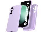 Custodia Per Samsung Galaxy S23 Fe Morbido Silicone Liquido, Custodia In Gomma Antiurto Viola
