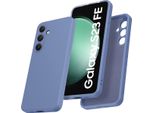 Custodia Per Samsung Galaxy S23 Fe Morbido Silicone Liquido, Custodia In Gomma Antiurto Grigio