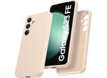 Custodia Per Samsung Galaxy S23 Fe Morbido Silicone Liquido, Custodia In Gomma Antiurto Turchese