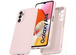 Custodia Per Samsung Galaxy A14 5G / A14 4G Morbido Silicone Liquido, Custodia In Gomma Antiurto Rosa