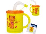 Tazza Per Bambini Orion Tazza Per Bere Con Cannuccia Per Bambini Gatto 260 M