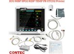 CMS6000 Segni Vitali CO2 Monitor Paziente Portatile ETCO2 Capnografo Ecg Nibp SPO2 Resp Temp Pr Con Stampante