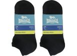 Lonsdale 6 Paia Di Calzini Piquet Di Cotone Nero39-42