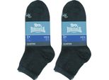 Lonsdale 6 Paia Di Calzini A Quarti Di Dollaro Altezza Caviglia In Cotone Misto Gris43-46