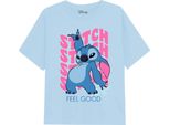 Lilo & Stitch - Maglietta Per Bambina TV2407 (128) (Azzurro)
