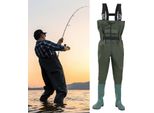 Tolletour Waders - Taglia 46 Fladen Pantaloni Da Pesca Pantaloni Da Pesca Waders Stivali Da Pesca Pvc Nylon Gomma Pantaloni Con Ganci