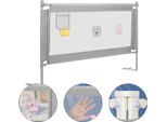 Tolletour Protezione Letto Bambini Protezione Letto Regolabile In Altezza 180Cm Protezione Anticaduta Letto Per Bambini, Protezione Letto Per Bambini Con Rete Arieggiata, Per Letto Famiglia E Lettino