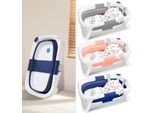 Tolletour Vasca Da Bagno Per Bambini 60,5X43X20,5Cmvasca Da Bagno Per Bambini Pieghevole Blu Pp+Pte Vasca Da Bagno Per Bambini Con Pedana Antiscivolo (Con Cuscino Di Seduta)