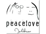 John Lennon - Magnete Da Frigo "Peace & Love"" RO7566 (Taglia Unica) (Bianco/Nero)"