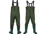 Tolletour Waders, Pantaloni Da Pesca, Pantaloni Da Pesca, Pantaloni Da Laghetto, Waders Con Stivali In Gomma Pvc 46/47