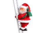 Decorazione Natalizia Di Babbo Natale, Ornamento Natalizio Di Babbo Natale Scala Di Arrampicata Di Babbo Natale, Arrampicata Elettrica Di Babbo Natale Sulla Scala - Laddersanta