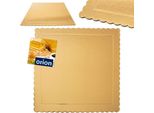 Orion Base Per Torte Fette Di Torta Tavola Per Torte Fette Di Torta Oro Quadrato 34X34 Cm