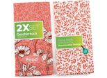 Asciugamani Da Tè Sterzbachs In Cotone - Batik Floreale - Asciugamani Da Cucina 50X70 Cm - Set Di 2 - Asciugamani Da Cucina 220 Gsm - Asciugamani Da Cucina Asciutti - Asciugamani Da Tè Rosa